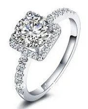 

Wedding Ring For Women Birthday Brilliant Natural Ladies Ring Silver 925 Woman Sample 925 Jewelry