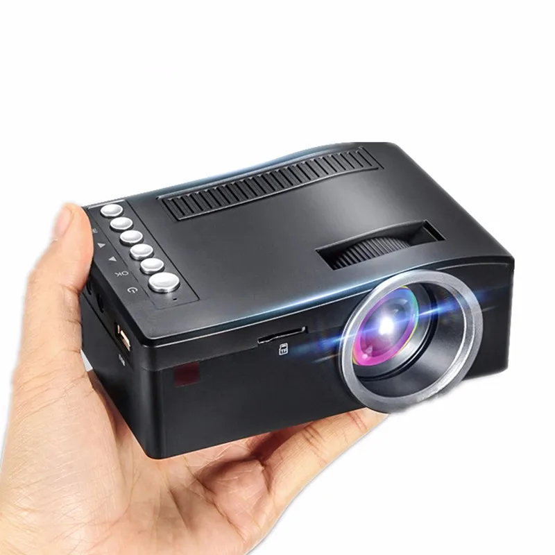  Portable Mini Home Theater Wired LED Mini Projector HD 1080P VGA USB HDMI Projetor Beamer US/UK/EU/