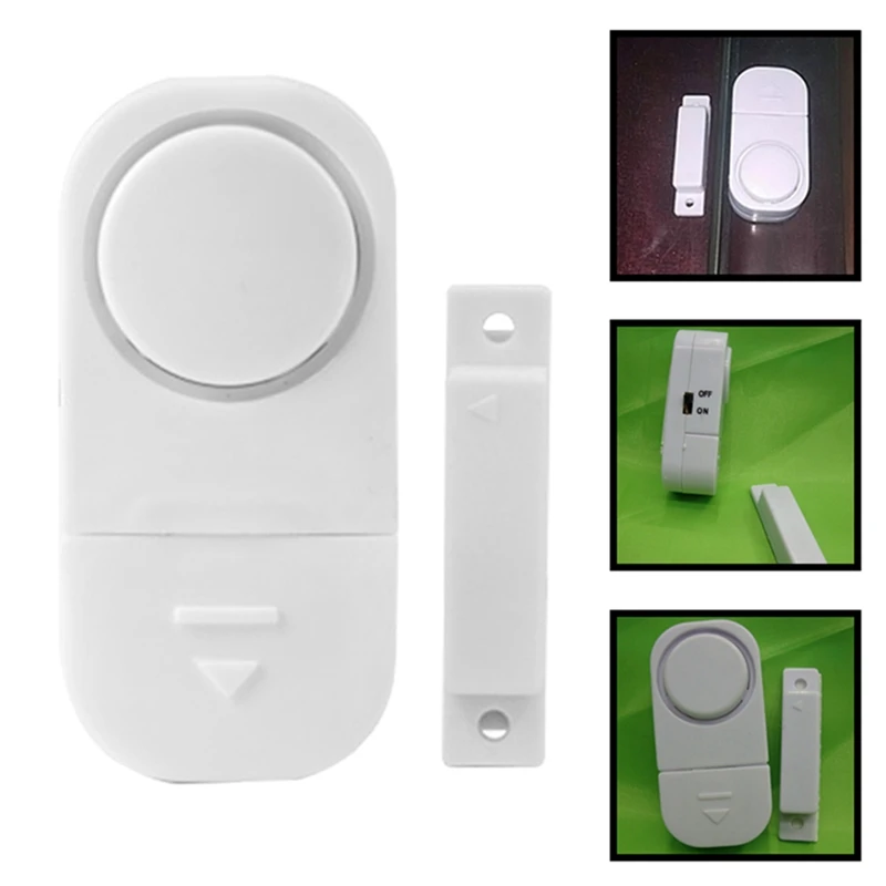 

1Pc 90dB Wireless Home Window Door Burglar Security Alarm System Magnetic Sensor for Home Security System
