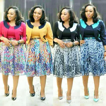 

2019 new elegent fashion style african women plus size dress suit