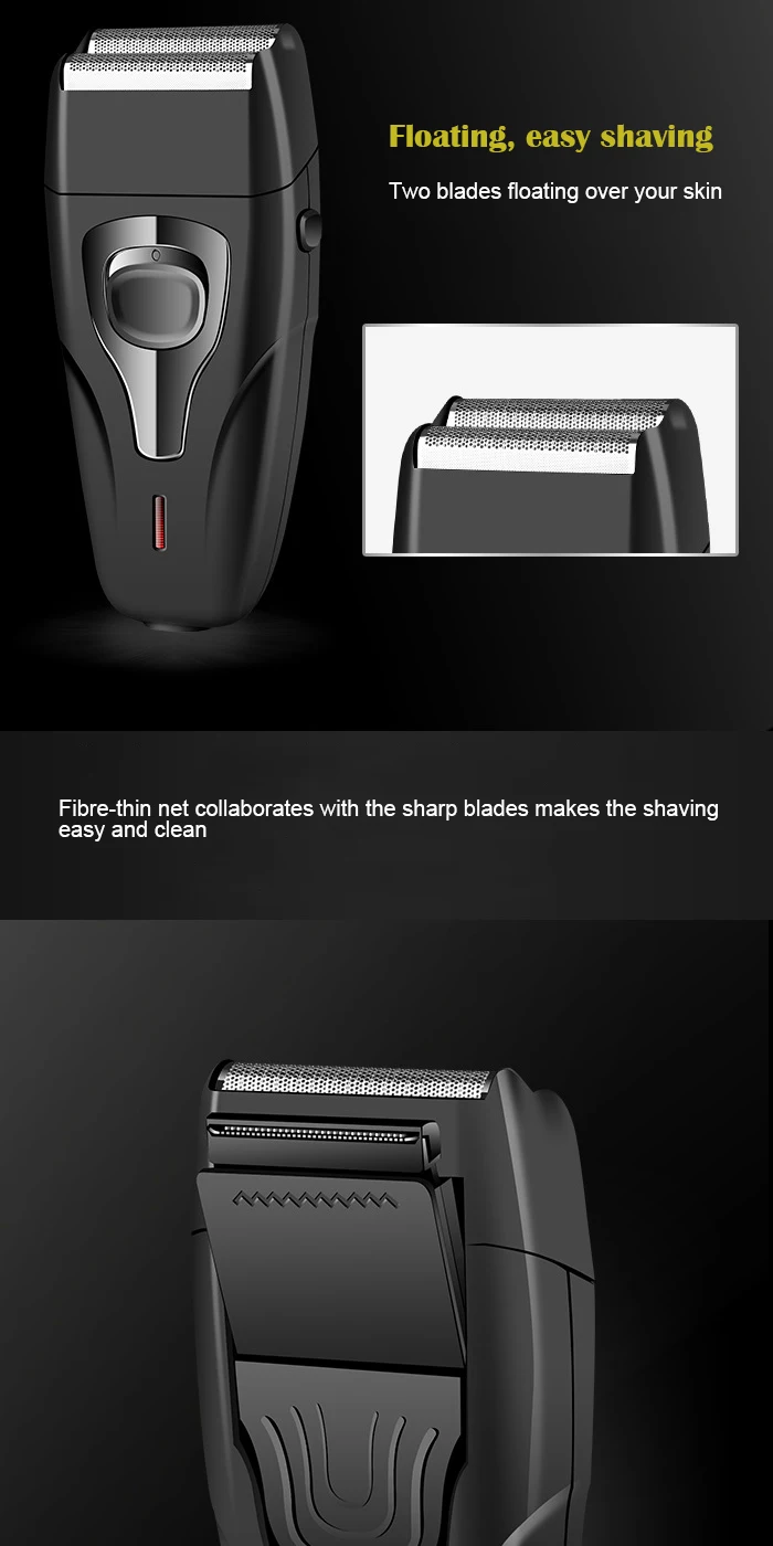100-240 В kemei 3D электробритва Мужская бритвенная машинка триммер для волос электрическая бритва уход за лицом перезаряжаемая плавающая Бритва для бороды