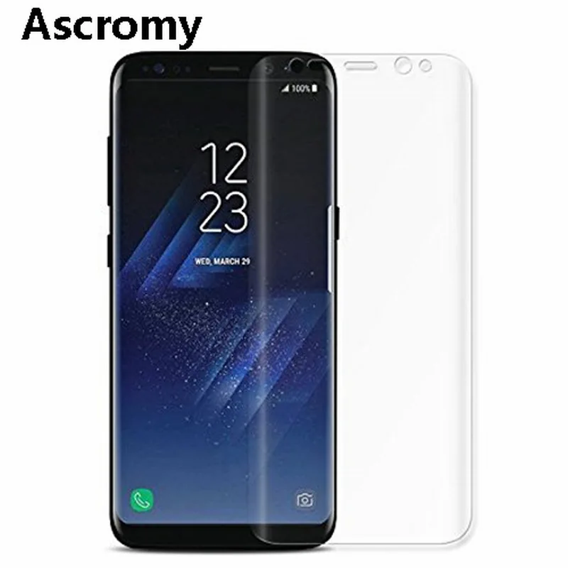 

Ascromy For Samsung Galaxy Note 8 S8 Plus S7 edge S6 S8plus note8 S5 S9 Screen Protector TPU Silicone Full Cover Film Protection