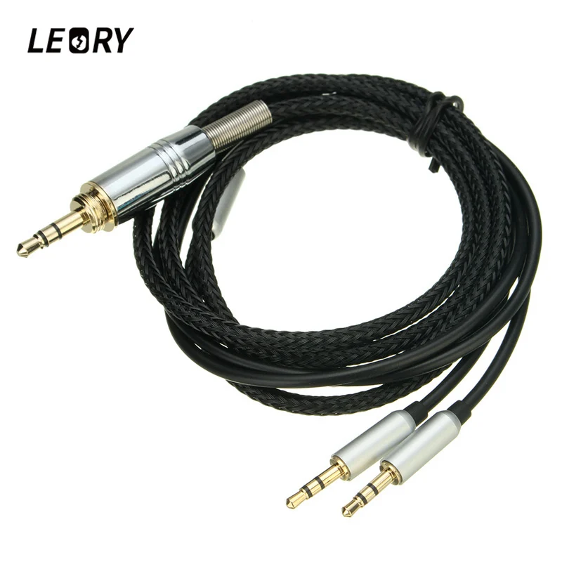 

LEORY Replaceable Heaphone Cable 3.5mm&6.5mm Jack Hi-Fi Audio For Hifiman HE400S HE-400I HE560/HE-350/HE1000/HE1000/V2 Headphone
