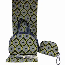 Esewing Высококачественная Анкара восковая ткань с сумкой для рук африканская восковая печатная ткань Женская Ручная сумка Анкара восковая Ткань для шитья платья