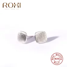 ROXI простые корейские 925 пробы серебряные серьги для женщин маленькие детские серьги Модные ювелирные изделия серьги-гвоздики для пирсинга