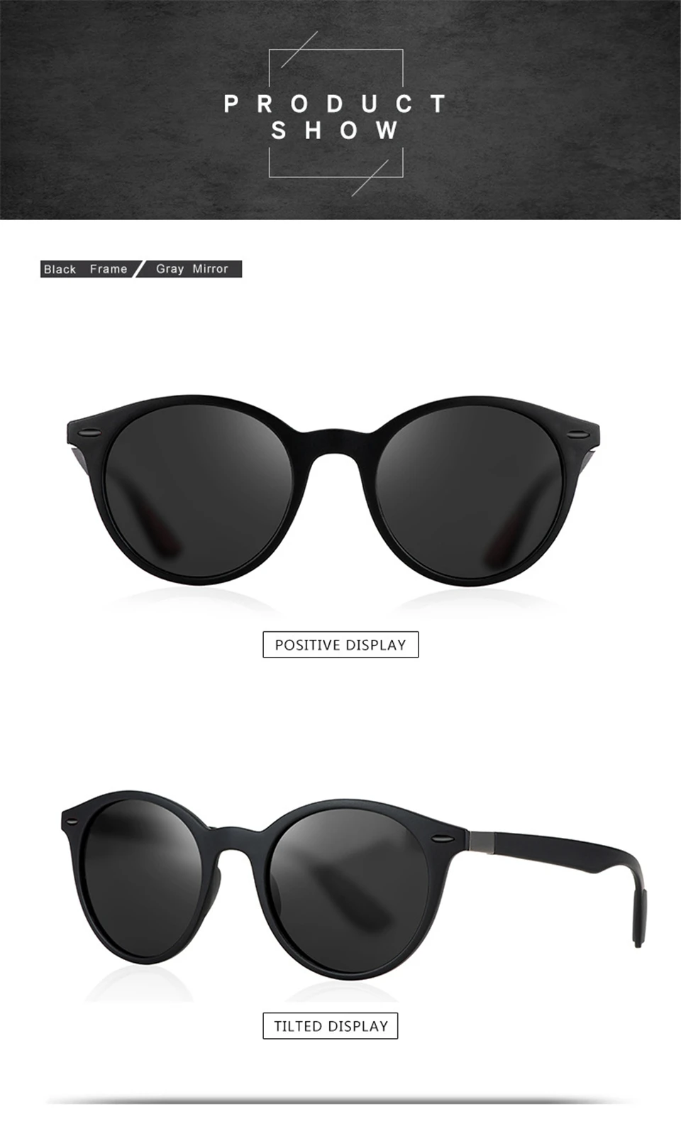 ALIKIAI  Men Women Classic Retro Rivet Polarized Sunglasses Lighter Design Oval Frame UV400 Protection De Sol (7)