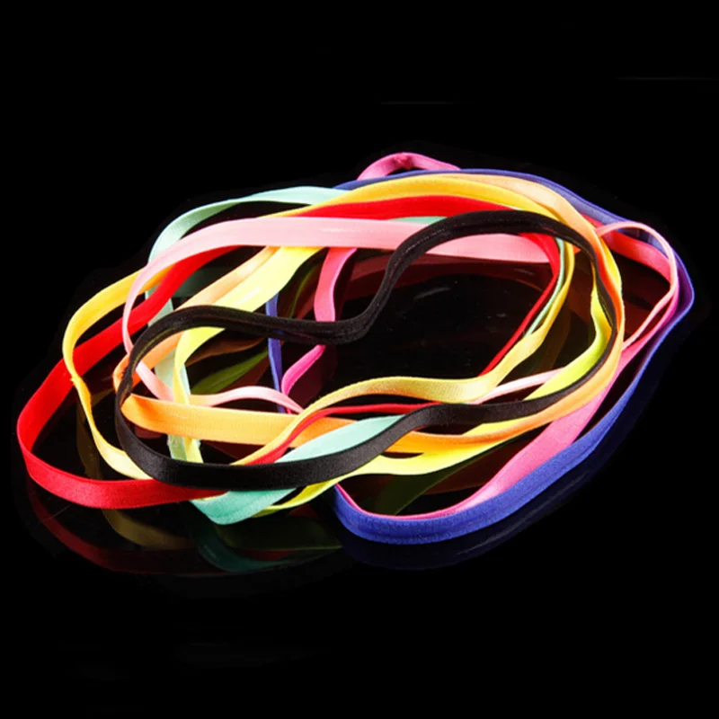 

2pcs Yoga Hair Bands Hairbands for Girls Women Men Sports Headband Anti-slip Elastic Hair Band Sweatband Yoga Accessories