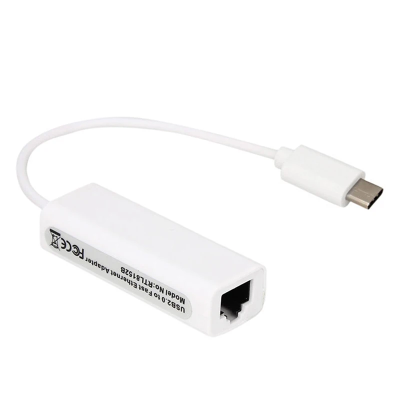 RJ45 USB C Ethernet адаптер сетевой карты USB-C для оптоволкна вай-RJ45 локальной сети для MacBook Windows 7/8/10 Тип C Ethernet 10/100 Мбит/с