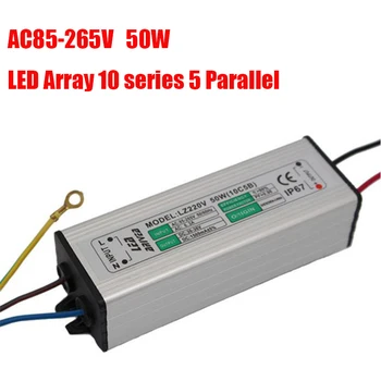 

Waterproof LED Driver AC85-265V 50W 10 Series 5 Parallel Power Supply for LED Street Light Flood Light High bay Light