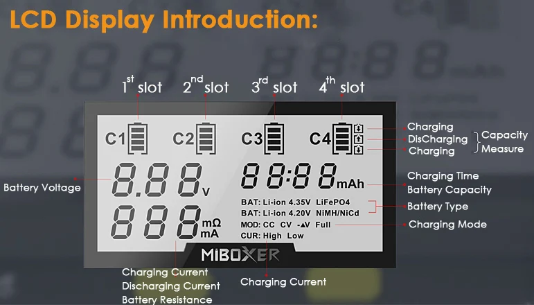 Miboxer C4 18650 charger (6)
