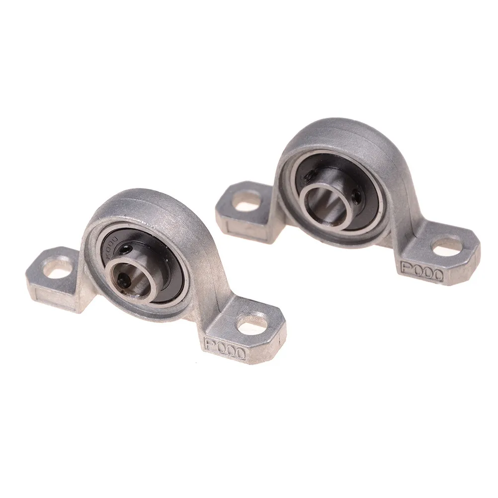 

2pcs Bore Ball Bearing 10mm Pillow Block Mounted Support Caliber Zinc Alloy Mounted Ball Bearing KP000 Pillow Block
