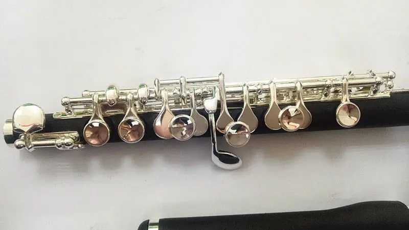 Piccolo C мелодия композитный деревянный серебряный ключ Piccolo+ Посеребренная флейта головка