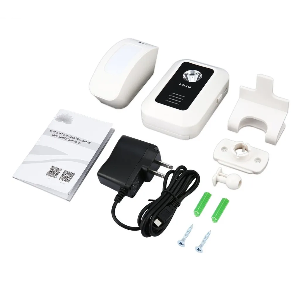 

Securi WM7 Split WIFI Wireless Welcome Doorbell Alarm with Smart Motion Sensor Curtains Infrared Motion Detector