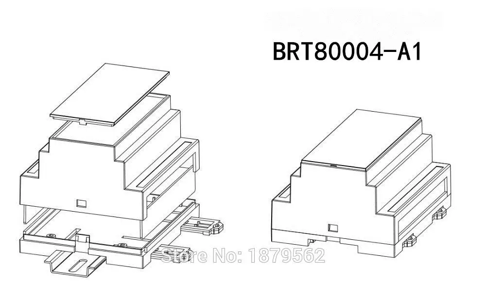 [Два стиля] 106*87*60 мм din-рейка пластиковый корпус из АБС-пластика diy plc водонепроницаемый корпус электронная цепь коробка smal проект чехол