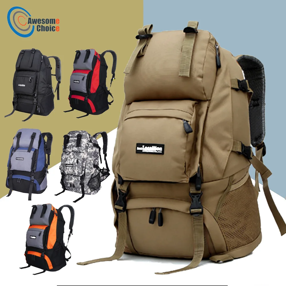 45L Waterproof Wear resistant hiking Backpack Resin Mesh Dorsal