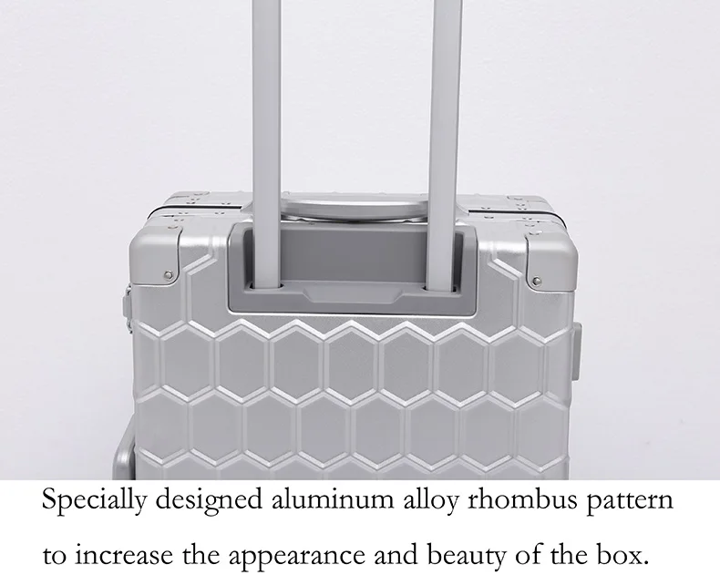 Дорожный чемодан с выдвижной ручкой чемодан Алюминий сплава с замком TSA Hardside Чемодан чемодан с колесами