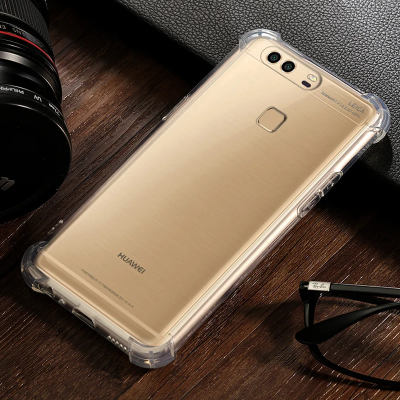 Jamular Airbag противоударный Прозрачный чехол для телефона Huawei P10 силиконовый