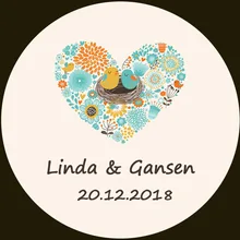 100 шт. пользовательские Стикеры и индивидуальный логотип свадьбы Стикеры s ваш собственный дизайн Стикеры s персонализированные Стикеры s Boda