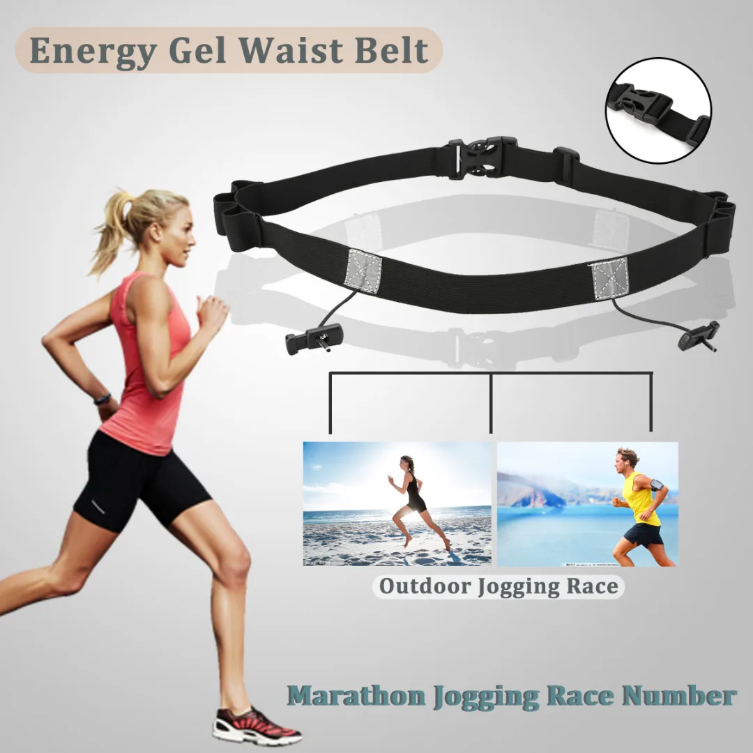 Outdoor Running Waist Belt Sports Triathlon Marathon Jogging Race
