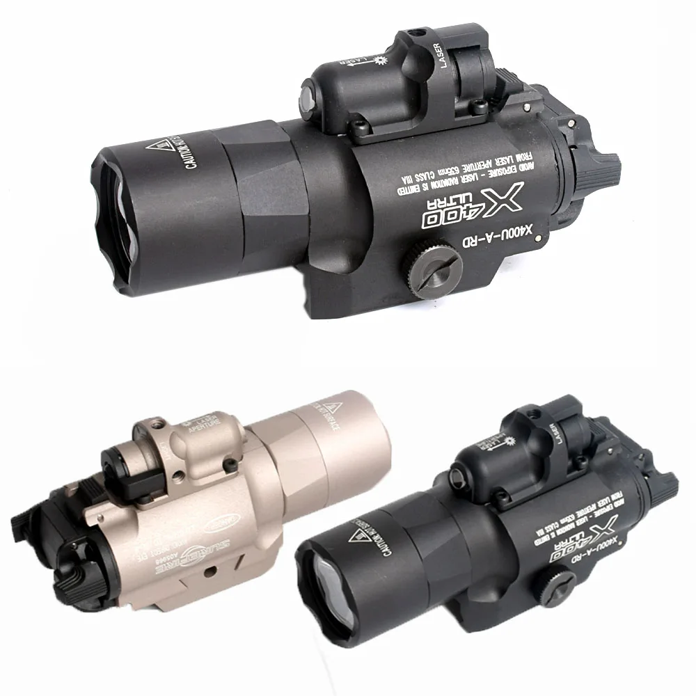 

Tactical LED Pistol M4 Rifle Flashlight X400 Lanterna White Light high lumens For Hunting Shooting