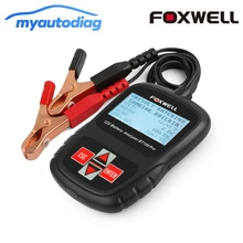 Цифровой тестер для аккумуляторов FOXWELL BT100 Pro 12V автомобильный тестер для затопленных, AGM, гелевых аккумуляторов автомобильные инструменты анализатор аккумуляторов