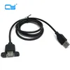 30cm 1M 5M 1.5M USB 2.0 Male to Female Extension Cable with Panel Mount Screw hole lock connector adapter connector for computer ► Photo 3/6