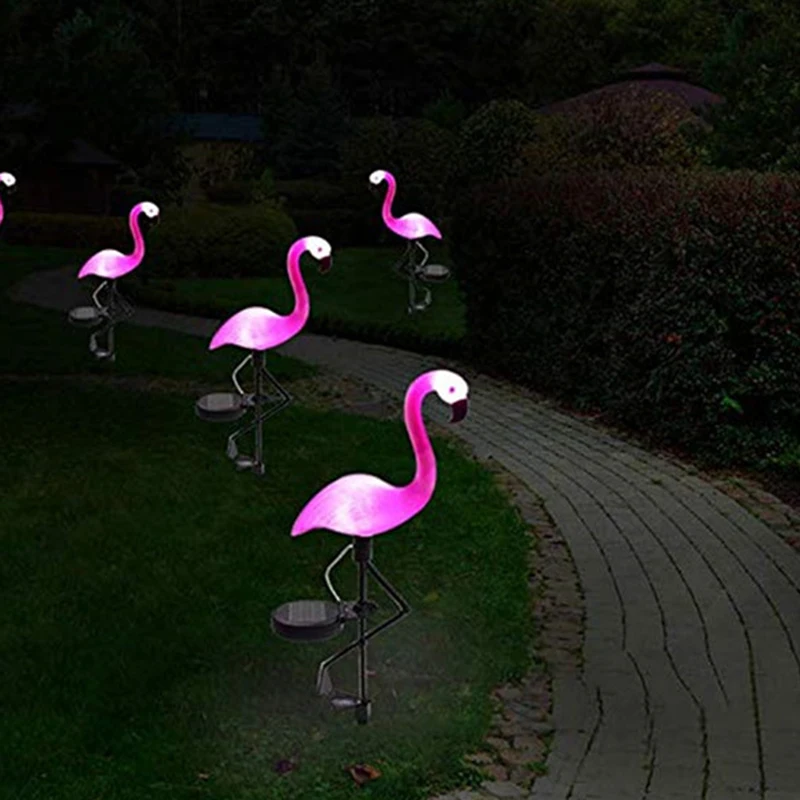 

Flamingo Solar Lawn Lamp Solar Garden Light Simulated Flamingo Light Waterproof Solar Led Lights Outdoor For Garden Decoration