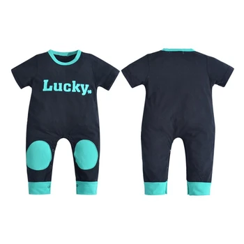 

Baby Bodysuits Summer Short Sleeve Cotton Letter Palysuit Infant Boy Girl Bodysuits 2019 Newly Kid\\'s Outfits Clothes 0-24M F