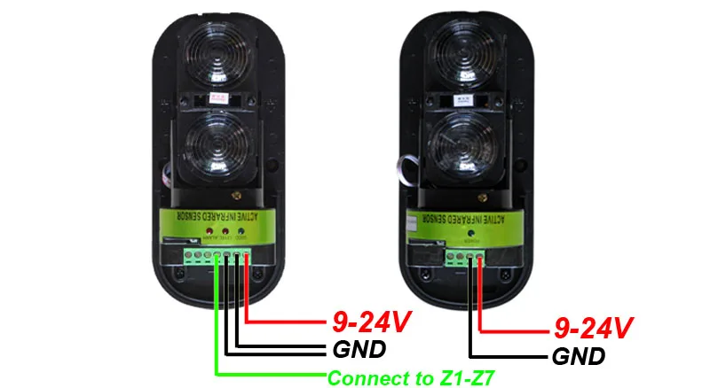 Detector de Feixe Água ao ar Detector para Casa Pir com Fio Ip54 à Prova Dwaterproof Livre Sensor Duplo Feixe Infravermelho Barreira Sistema Alarme ir 5 Sensor e detector