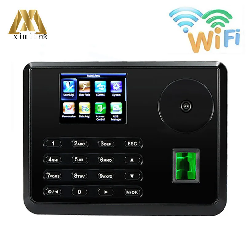 

Palm Time Attendance Employee Biometric Attendance BioID Fingerprint Reader With WIFI 125Khz Card Time Recorder ZK TX628-P