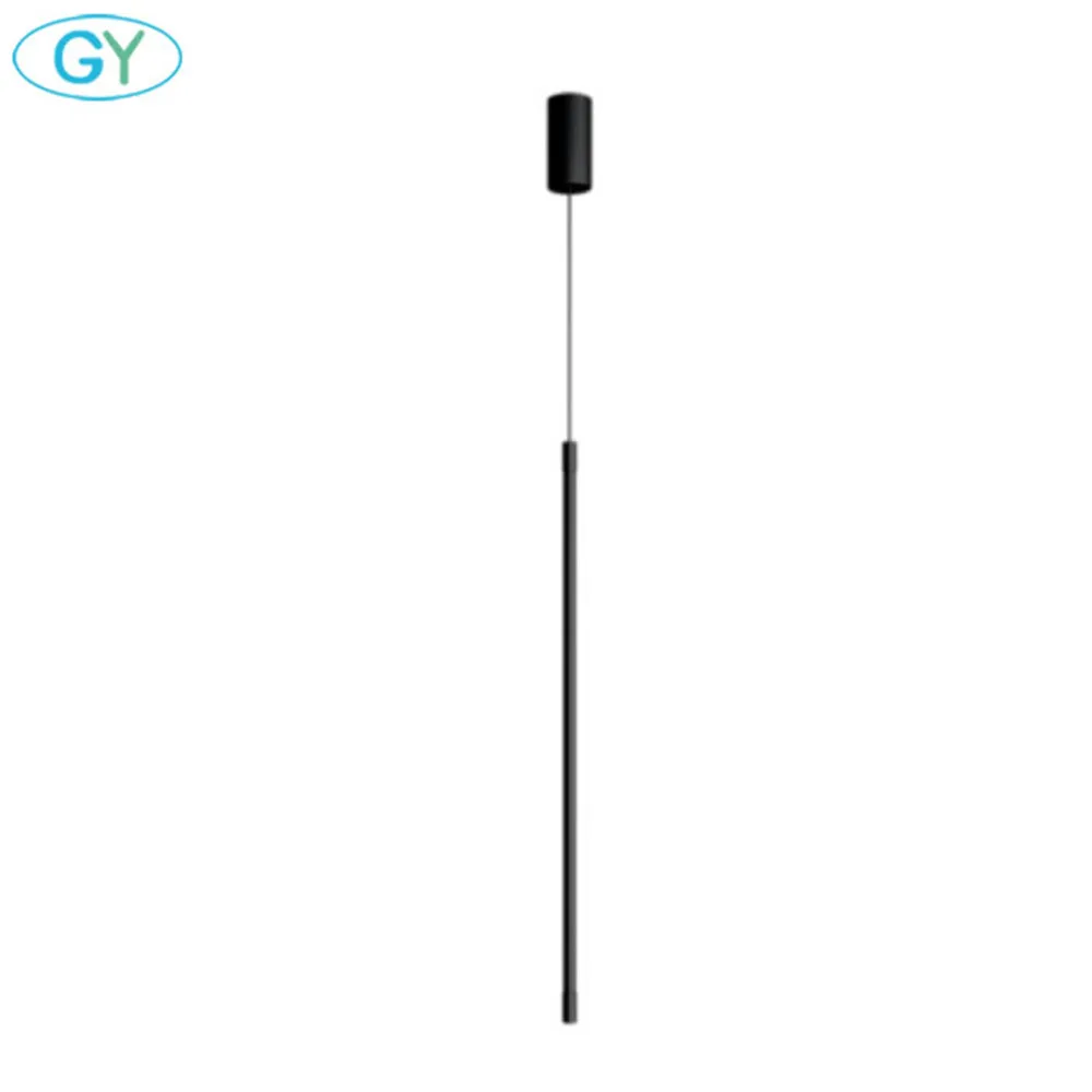 Preise Schwarz led Anhänger Lampe Lange Rohr lampe Küche Insel Esszimmer Shop Bar Dekoration led wohnzimmer schlafzimmer hintergrund beleuchtung