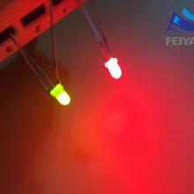 500 шт. светодиодный 3 мм круглый рассеянный красный и зеленый два цвета общий анод светодиодный светильник светодиод красный/желтый зеленый R-YG двухцветный