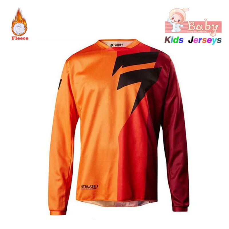 

2019 kids motorcycle fleece jersey maillot ciclismo long sleeve motocross mtb jersey Bicycle spexcel DH mx moto downhill jersey
