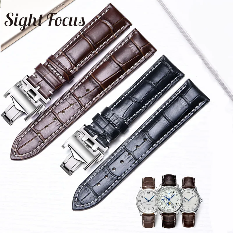 Ремешок из телячьей кожи для Longines Masters Collection браслет воловьей наручных часов 13 14 15