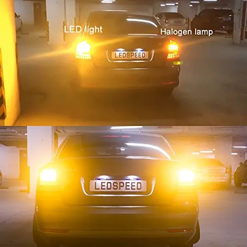 2x Янтарный/Желтый 1156 BAU15S PY21W 21 SMD 3030 Светодиодный индикатор для автомобильных ламп