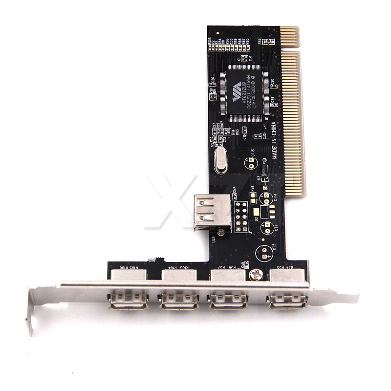 USB 2.0 4 Port 480Mbps High Speed VIA HUB PCI Controller Card Adapter PCI Cards For Vista Windows ME XP 2000 98 SE Hot Sale