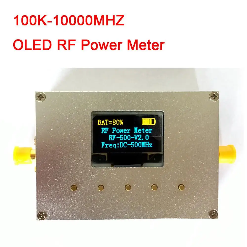 

100 KHZ-10000 MHZ OLED RF Power Meter+ Sofware RF Attenuation Value