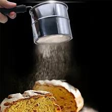 Новинка из нержавеющей стали, для выпечки сито для муки 1 шт. сито для муки, решето фильтр глазурь для выпечки сахар порошок ситечко 0312#30