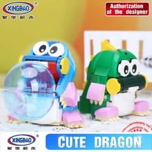 Xingbao 11001 323Pcs New Genuine Creative MOC Series The Cute Dragon Set Children Educational Building Blocks
