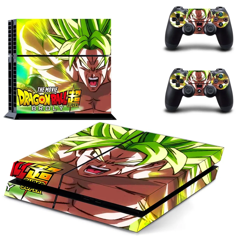 Наклейка Dragon Ball Super Broly Goku PS4 Виниловая наклейка для консоли Sony Playstation 4 и 2