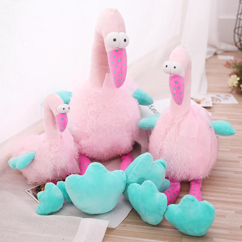 big flamingo stuffed animal