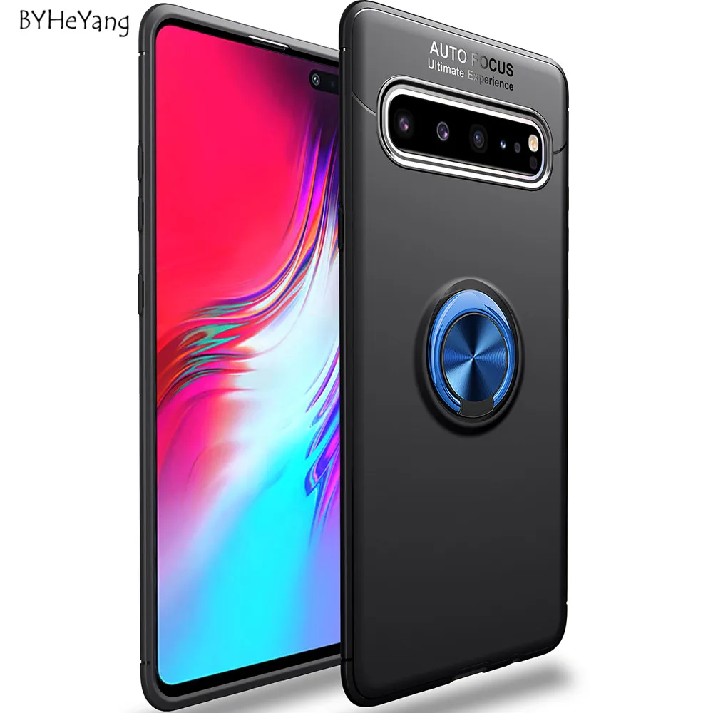 Чехол для Samsung Galaxy S10 S10e автомобильный держатель мягкий силиконовый чехол с