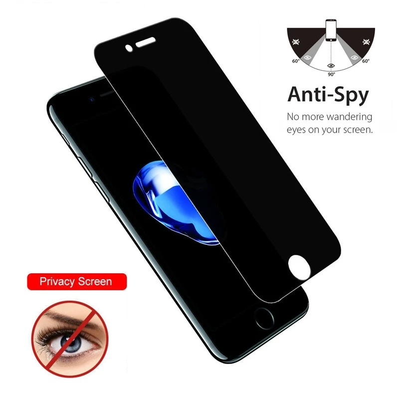 Anti Spy 2.5D Tempered Glass For iPhone 7 7 Plus 6 6s Plus Screen