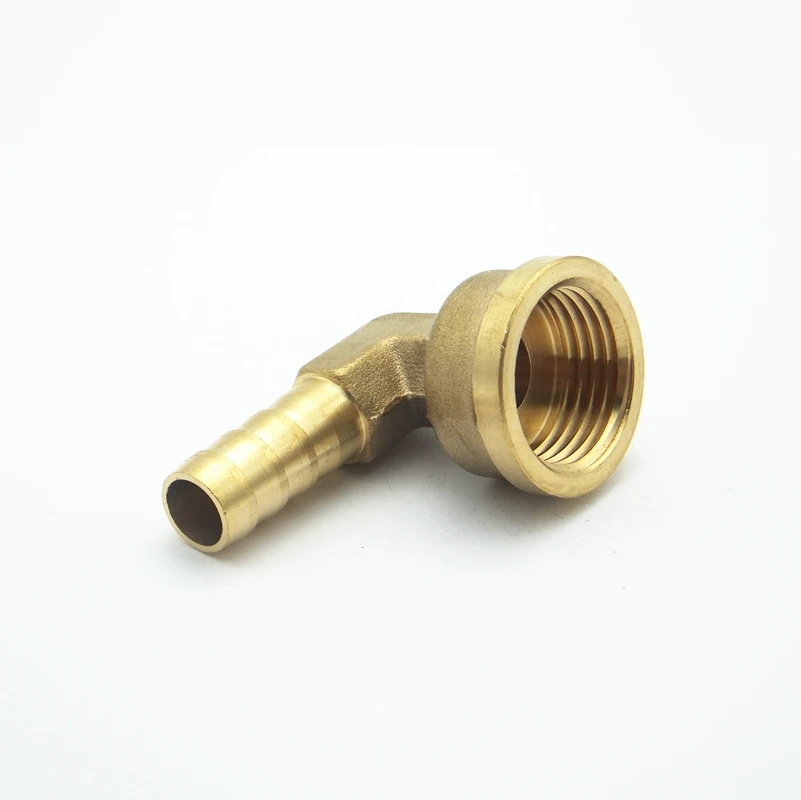 10mm Brass Elbow Hose Barb Tail 1/2" Female BSP Thread Fitting Connector Adaptor 