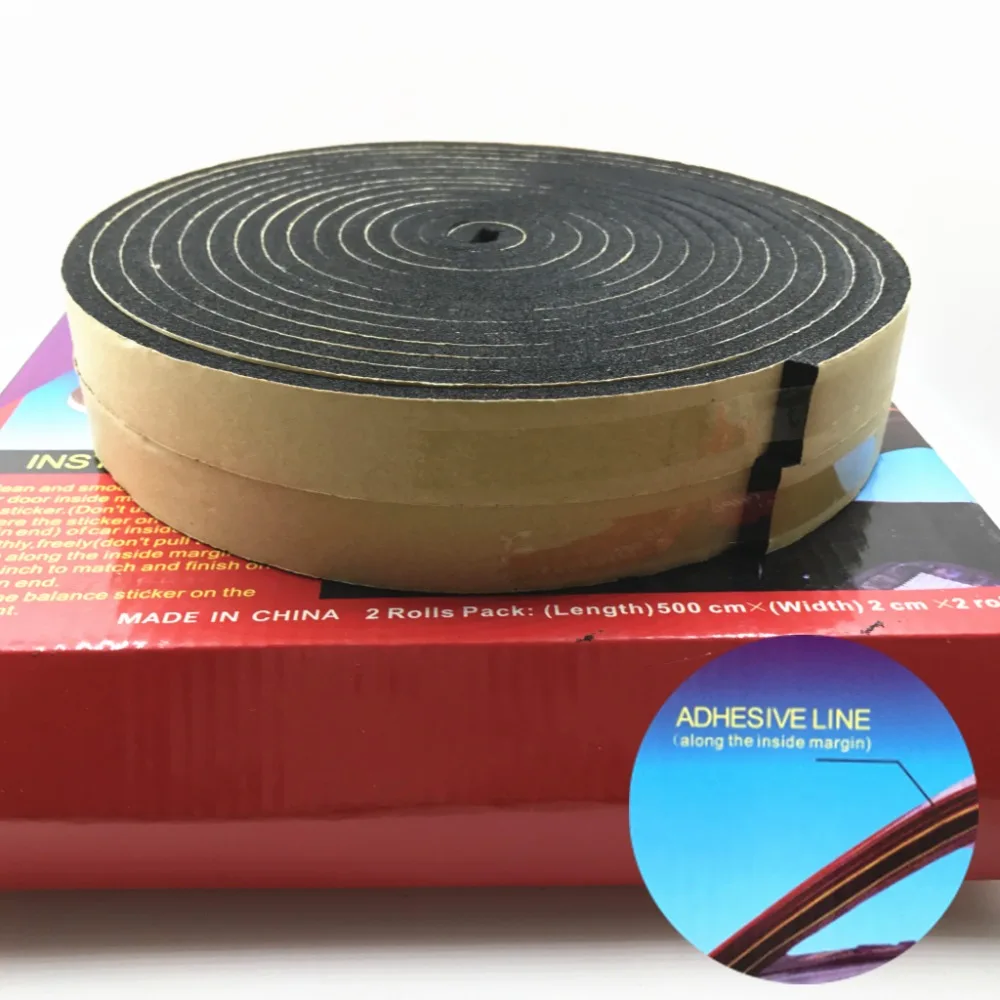 2 Roll 5 M Top Quality Glass Seal Adhesive Draught Excluder Strip