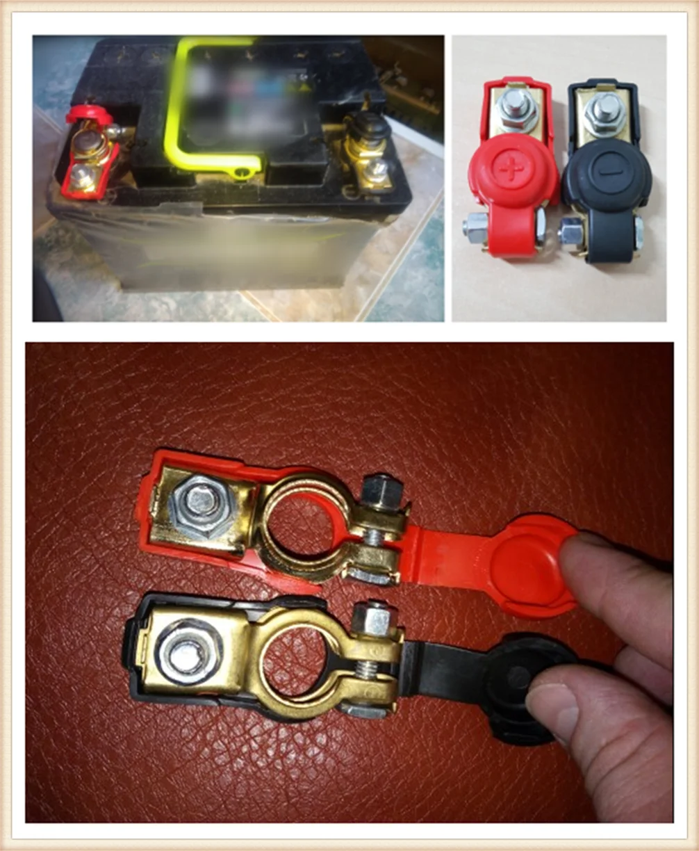 Car battery terminal connector battery quick release copper clip cap for Mercedes Benz ML500 ML350 GL450 B200 B150 CLK63 R F700