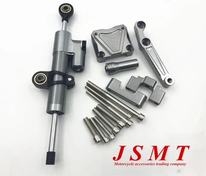 Shiwaki Universal CNC Motorcycle Steering Damper Estabilizador Soporte De Montaje