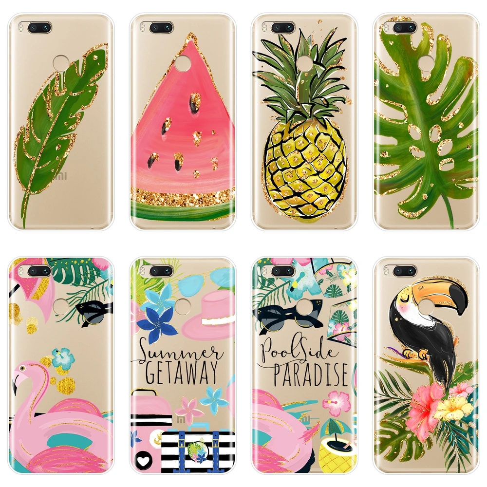 

Pineapple Phone Case For Xiaomi Mi A1 A2 Lite 8 SE Mi5 Mi6 Mi8 Silicone Back Cover For Xiaomi Mi 5 5C 5S 5X 6 6X Plus 8 SE Lite