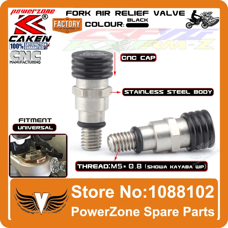 Fork Air Bleeder Relief Valve M5 0.8mm Motorcycle Motocross Fit Cr Crf Yz Yzf Wrf Kx Kxf Rmz 85