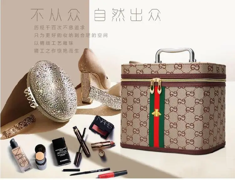 

YXX1-Cosmetic bag large capacity Korea portable cosmetic storage bag simple travel small multifunctional portable cosmetic case